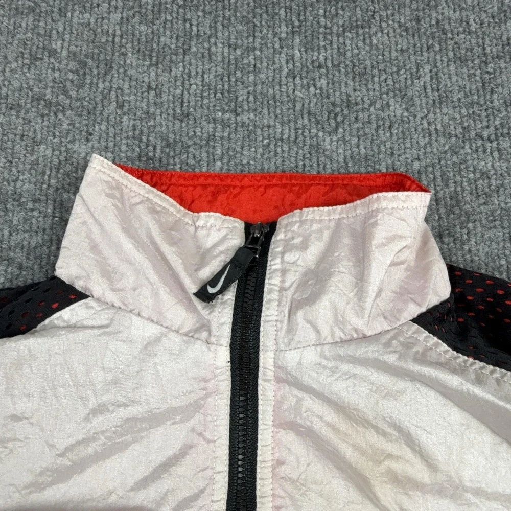 Nike Jacket Kids 5/6 Multicolor Colorblock Nylon Windbreaker Full Zip‎ Swoosh
